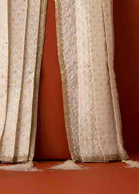Manyavar Men Cream Elegance Dupatta