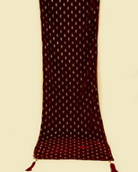 Manyavar Men Maroon Velvet Festive Dupatta