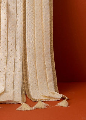 Manyavar Men Creamy Elegance Dupatta