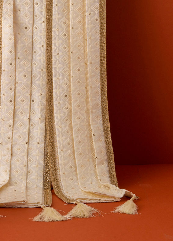 Manyavar Men Creamy Elegance Dupatta