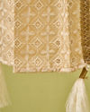 Manyavar Men Beige Art Silk Dupatta with Embroidery