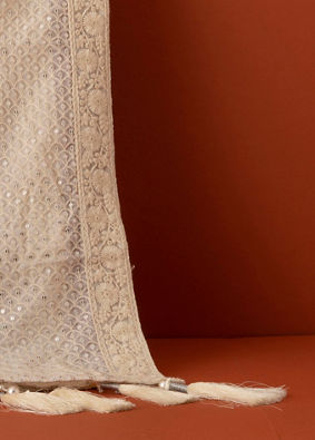Manyavar Men Cream Georgette Dupatta
