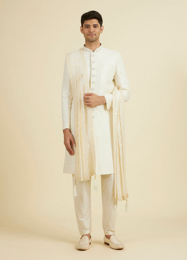 Manyavar Men Cream Delight Dupatta
