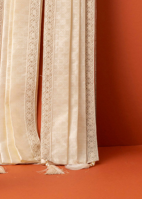 Manyavar Men Elegant Cream Dupatta