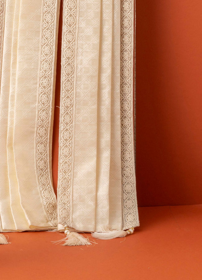 Manyavar Men Elegant Cream Dupatta