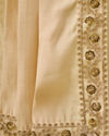Manyavar Men Beige Art Silk Dupatta with Embroidery