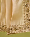Manyavar Men Beige Art Silk Dupatta with Embroidery