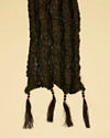 Kohl Black Shimmery Thread Work Stole image number 1