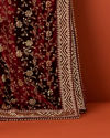 Manyavar Men Classic Maroon Bel Buti Patterned Dupatta