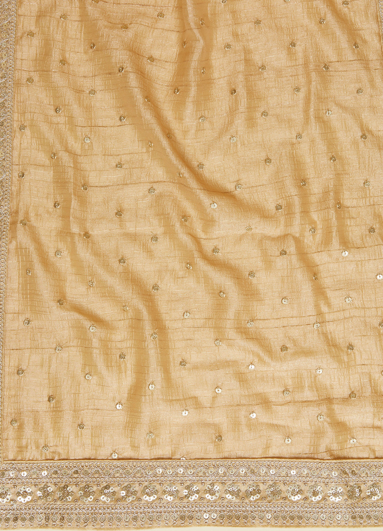 Manyavar Men Biscuit Beige Sitara Work Dupatta