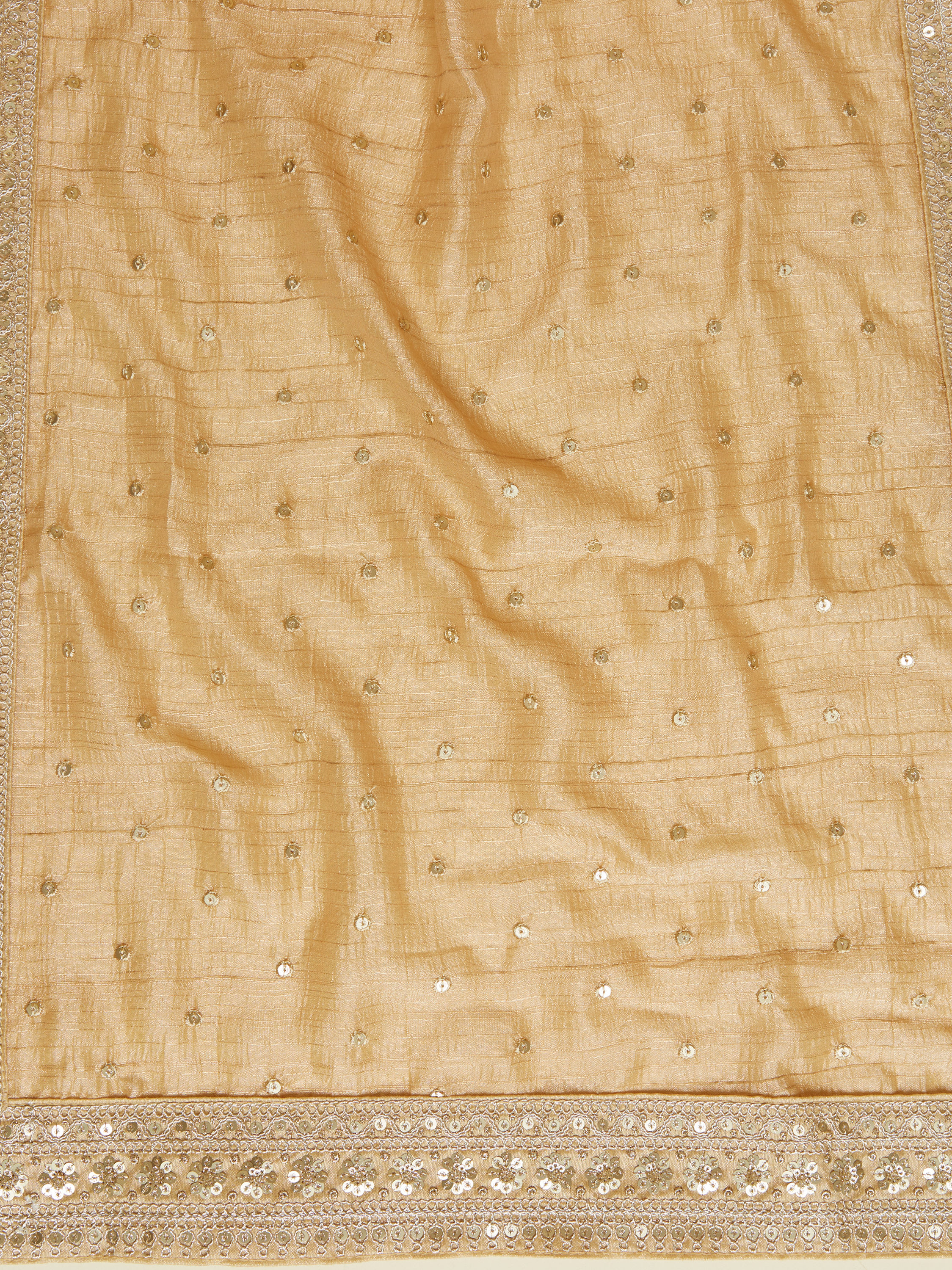Manyavar Men Biscuit Beige Sitara Work Dupatta
