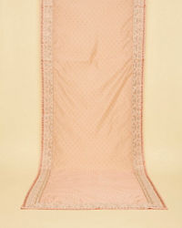 Manyavar Men Soft Peach Sequin and Stone Work Dupatta