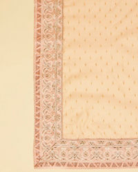 Manyavar Men Soft Peach Sequin and Stone Work Dupatta