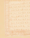 Manyavar Men Warm Cream Bel Buti Patterned Stole
