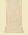 Manyavar Men Warm Cream Bel Buti Patterned Stole