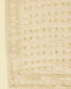 Manyavar Men Warm Cream Bel Buti Patterned Stole