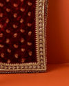 Manyavar Men Maroon Paisley Motif Dupatta