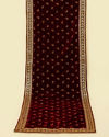 alt message - Manyavar Men Maroon Paisley Motif Dupatta image number 0