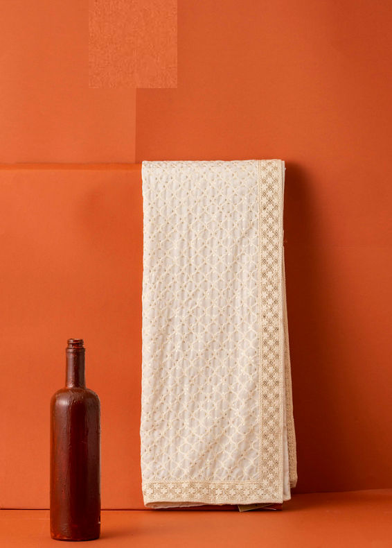 Manyavar Men Cream Georgette Dupatta