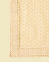 Manyavar Men Cream Self Patterned Sequined Dupatta