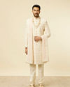 alt message - Manyavar Men Pink Self Embroidered Stole image number 2