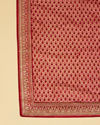 Manyavar Men Wine Red Floral String Patterned Stole