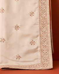 Manyavar Men Beige Satin Celebration Dupatta
