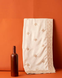 Manyavar Men Beige Sequin Satin Dupatta