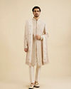 Manyavar Men Beige Satin Celebration Dupatta