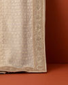 Manyavar Men Cream Chikankari Sequin Georgette Dupatta