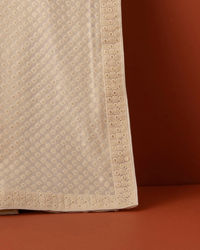 Manyavar Men Elegant Georgette Dupatta with Chikankari Work