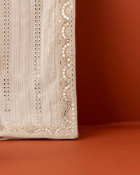 Manyavar Men Royal Georgette Cream Dupatta