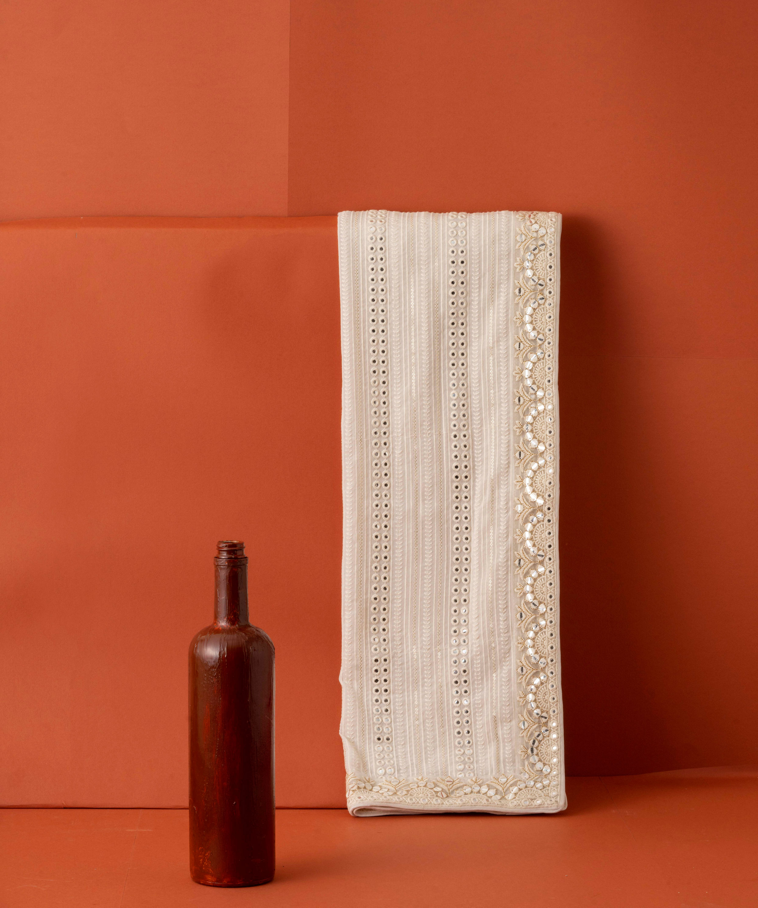 Manyavar Men Royal Georgette Cream Dupatta