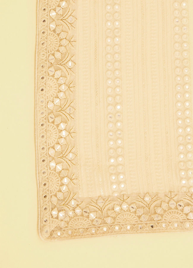 Manyavar Men Exquisite Cream Dupatta