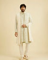 Manyavar Men Exquisite Cream Dupatta image number 2