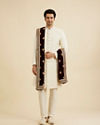 Manyavar Men Maroon Mellifluous Velvet Dupatta