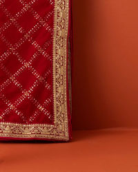 Manyavar Men Rani Velvet Dupatta