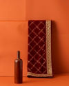 Manyavar Men Velvet Red Dappled Dupatta