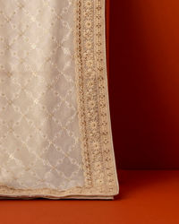 Manyavar Men Elegant Warm White Georgette Dupatta