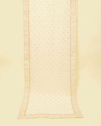 Manyavar Men Elegant Warm White Georgette Dupatta