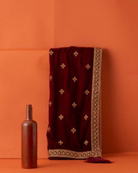 Manyavar Men Maroon Velvet Dupatta