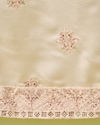 Manyavar Men Champagne Chanderi Dupatta with Embroidery
