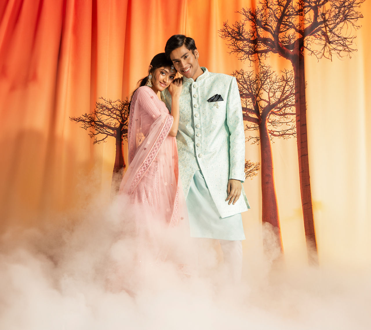 Manyavar couple 2024 dress for wedding