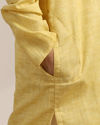 alt message - Manyavar Boys Boys Illuminating Yellow Kurta Set image number 3