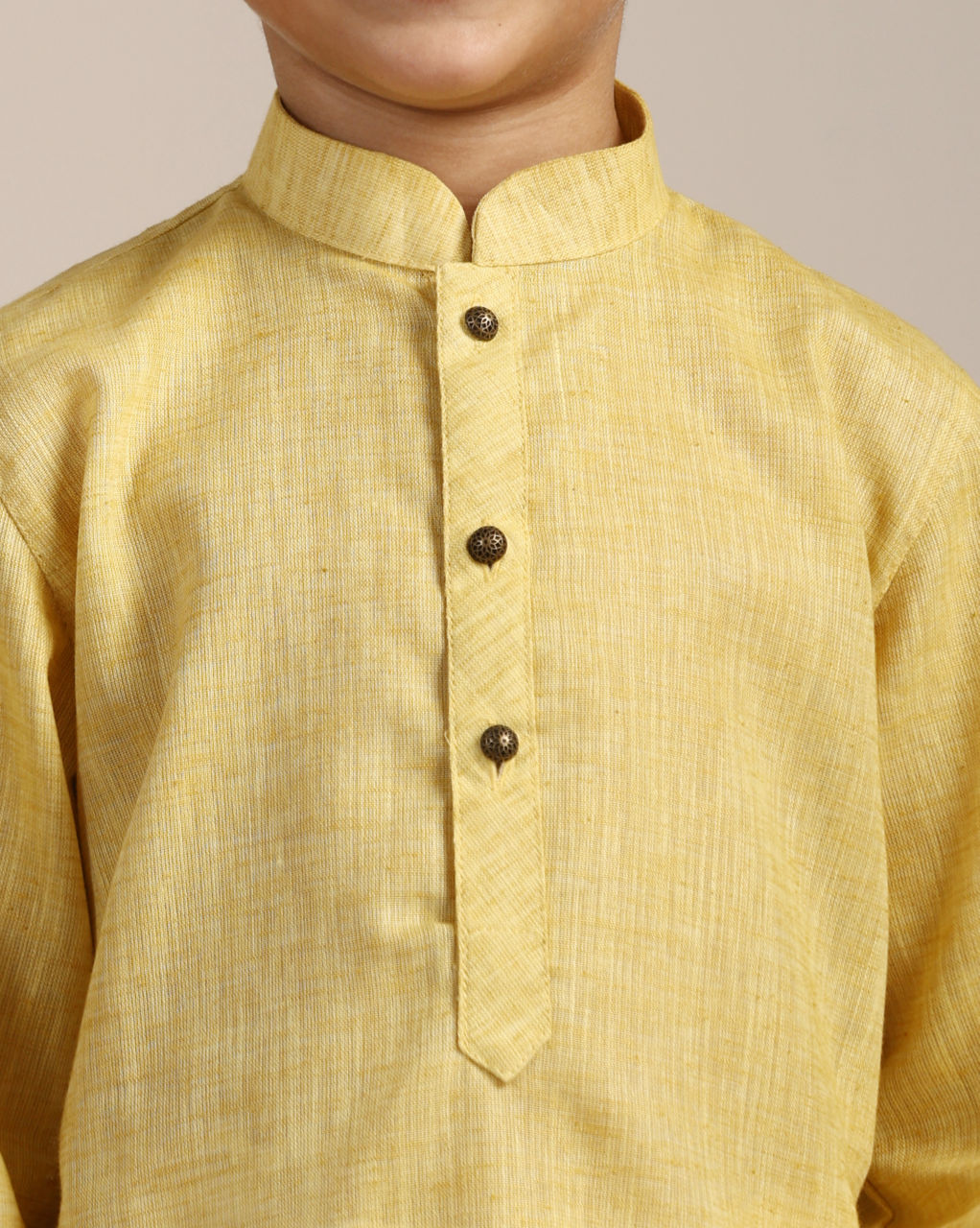 Manyavar Boys Boys Illuminating Yellow Kurta Set
