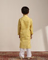 alt message - Manyavar Boys Boys Illuminating Yellow Kurta Set image number 5