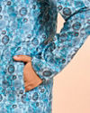Manyavar Boys Turquoise Blue Youth Kurta Pajama