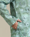 Manyavar Boys Boys Soft Green Floral Printed Kurta Set