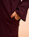 Manyavar Boys Elegant Wine Kurta Pajama