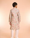 Manyavar Boys Peach Elegance Kurta Pajama